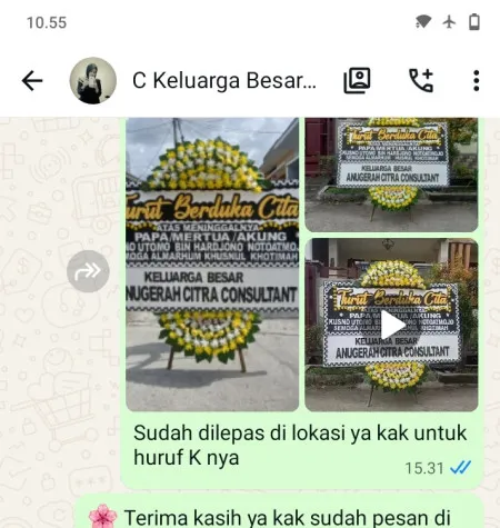 Pengiriman Papan Bunga Duka Pekalipan