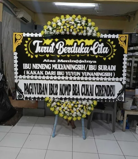 Papan Bunga Duka Pekalipan